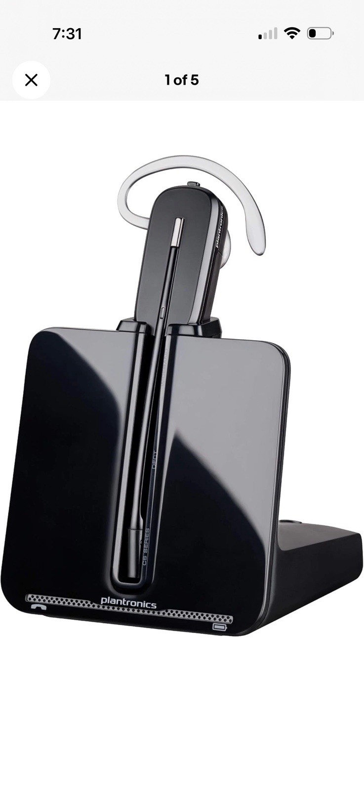 Plantronics CS540-XD, 900MHZ, Wireless Headset (88283)