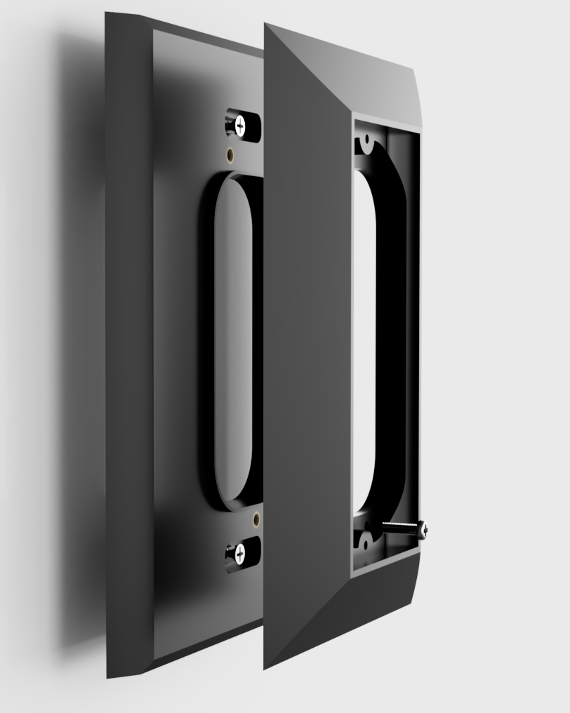 Ring 2nd gen video Doorbell adapter plate NUTONE and M&S intercom. Hidden screws