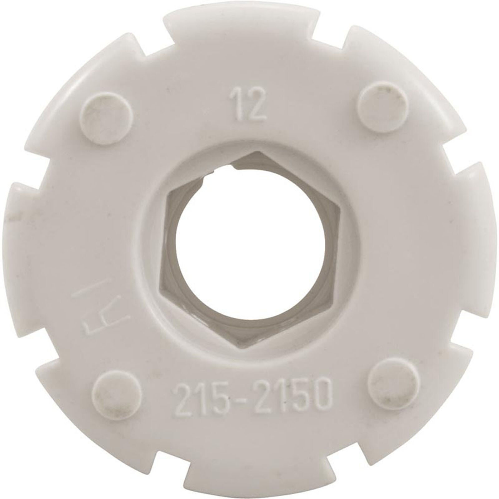 Wall Fitting, Waterway, Air Injector, White