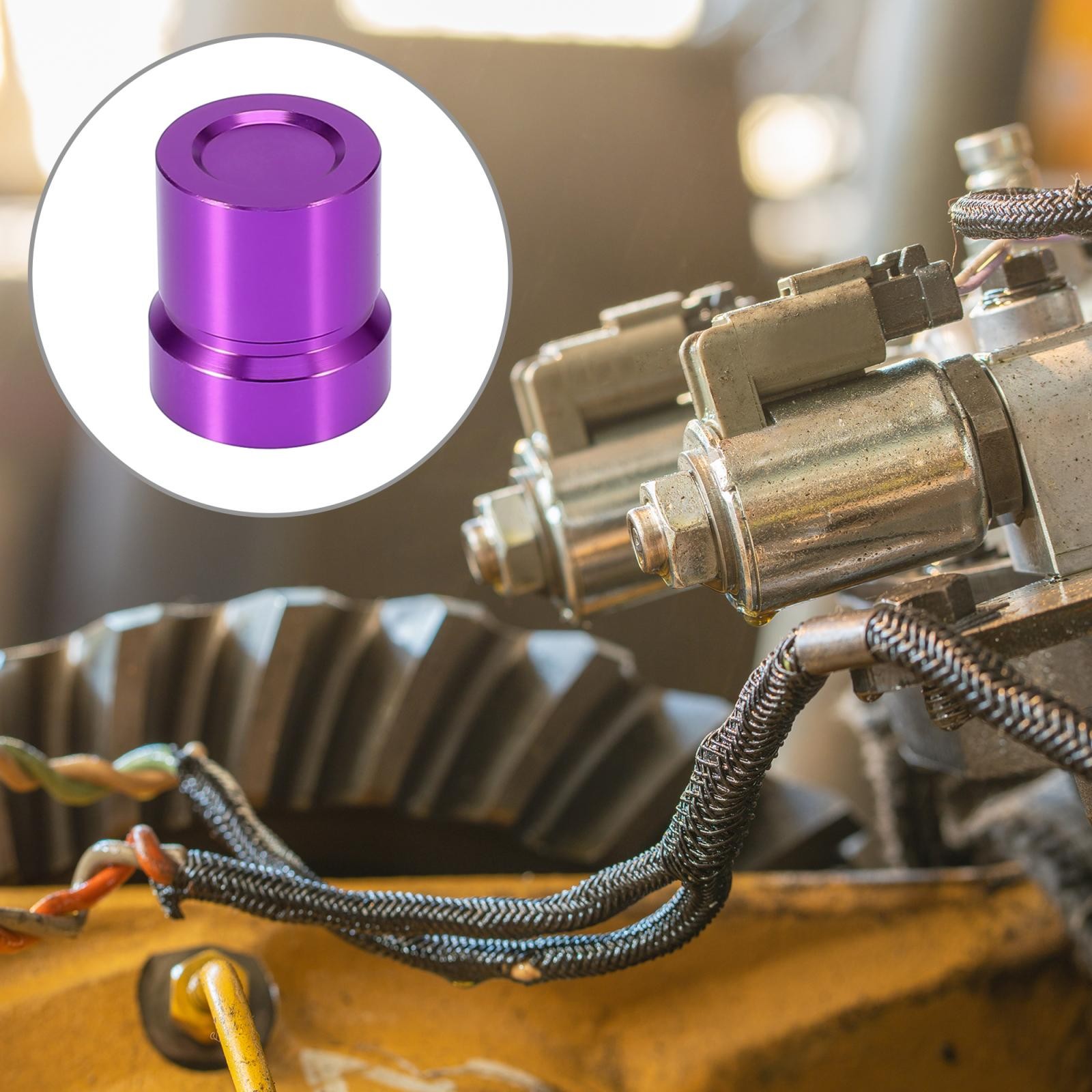 1Pcs Car Solenoid Valve Cover Cap Purple for Honda B-series D-series H-series