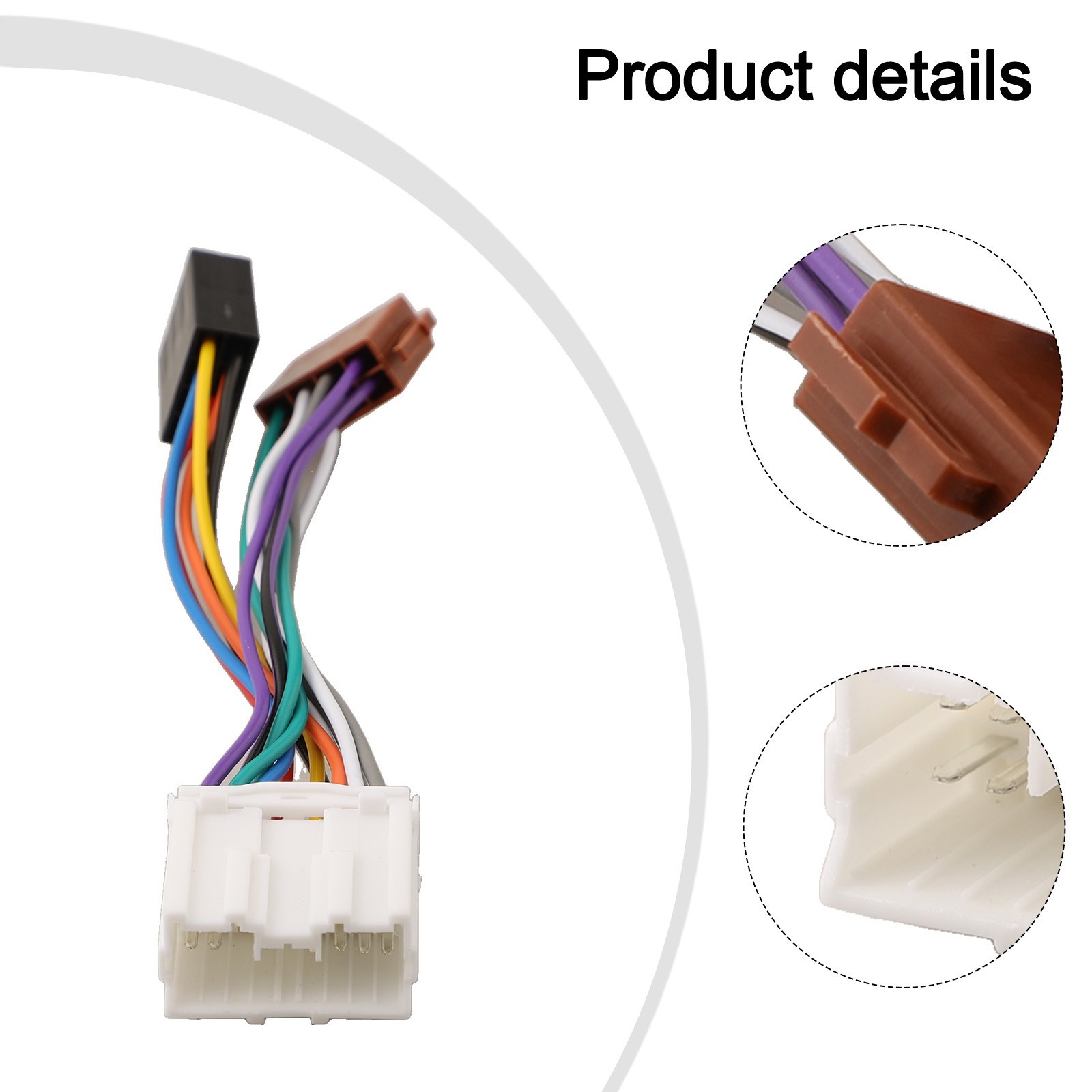 For Mitsubishi to for iso Radio Harness Adapter Quick Connect 16Pin Wiring