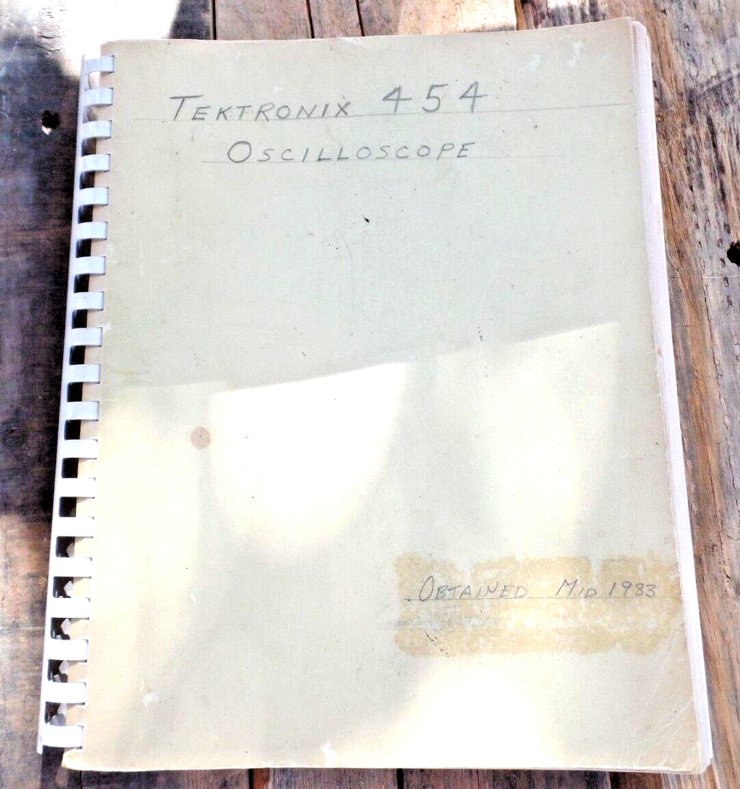 Tektronix 454/R454 oscillator Operation Manual