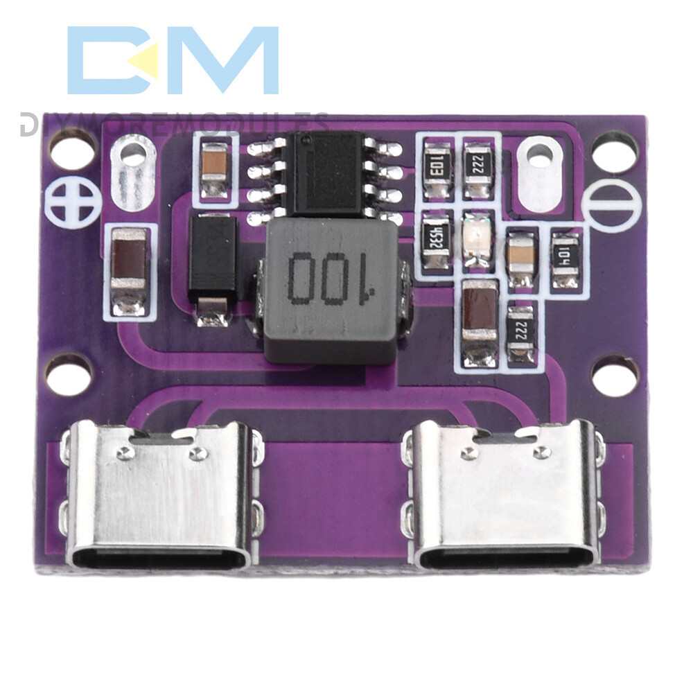 DC 6V-36V to 5V 3A DC-DC Dual Type-C Interface Step-Down Module Charging Module