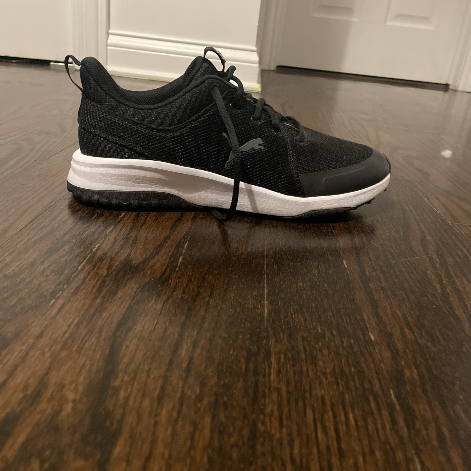 PUMA Fusion Grip Golf Shoes 377527-02 Black/Silver Men's New