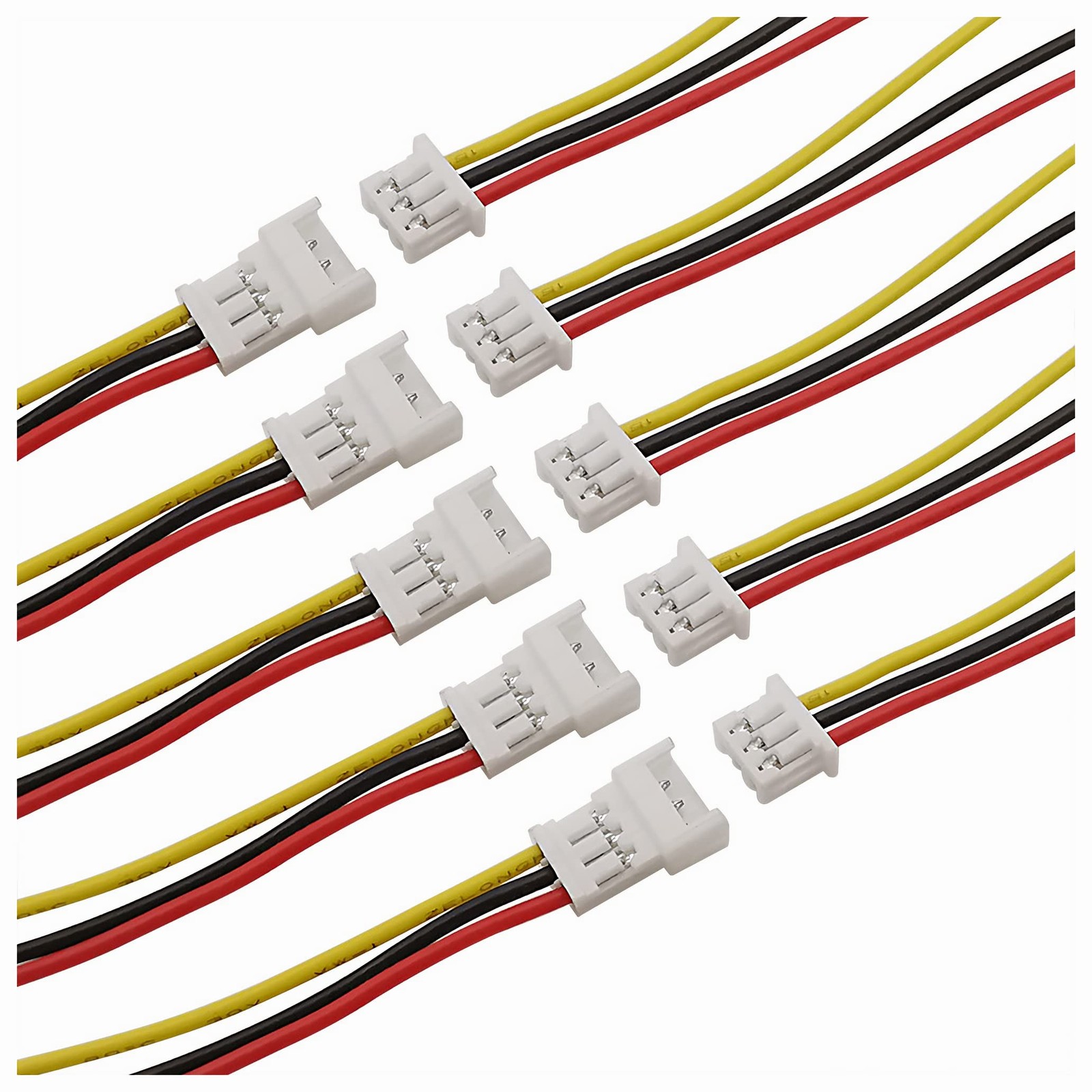 Micro Jst 1.25 Wire Connectors, 20Pairs/40pcs 1.25mm 3 Pin Male and...