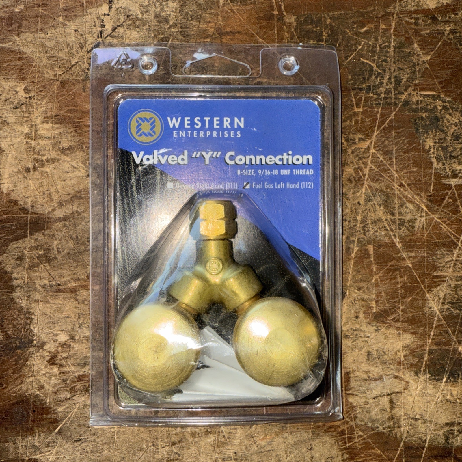 Western Y Valves 112 Fuel Gas Left Hand / Acetylene / Propane