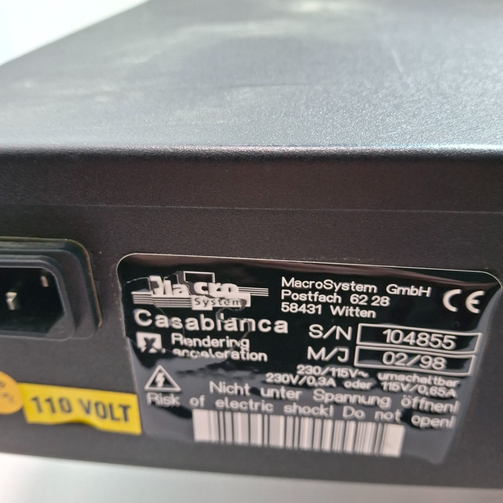 MacroSystem Casablanca Classic DV Editor – Render Accelerator – Tested I/O