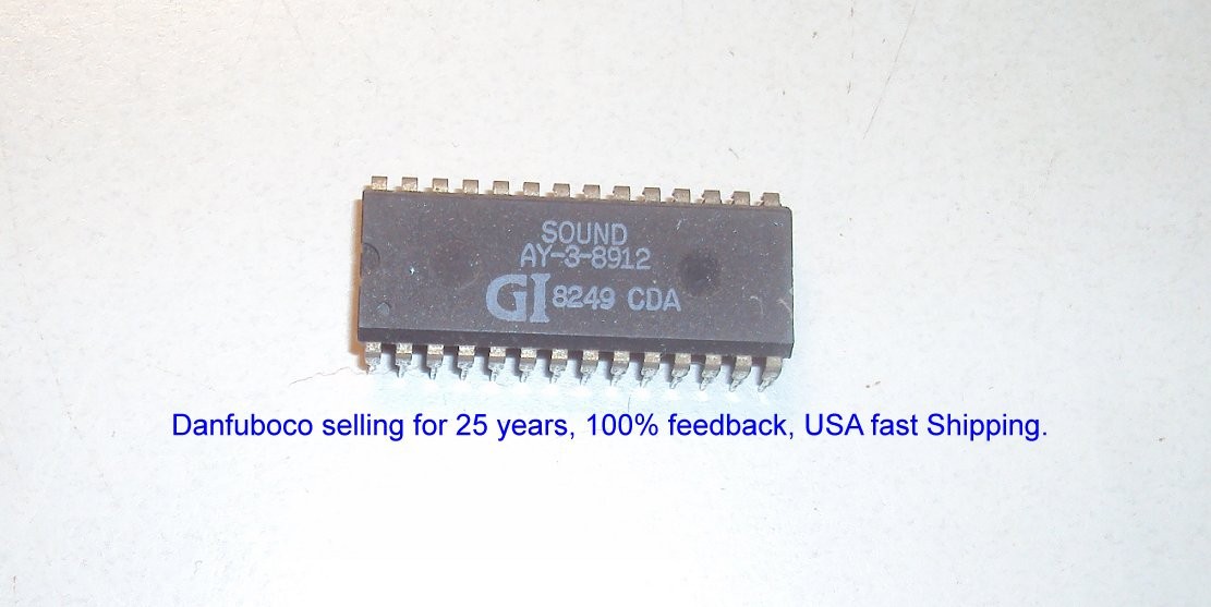 AY-3-8912 Programmable Sound Generator from GI New Old Stock..  Robot Sounds