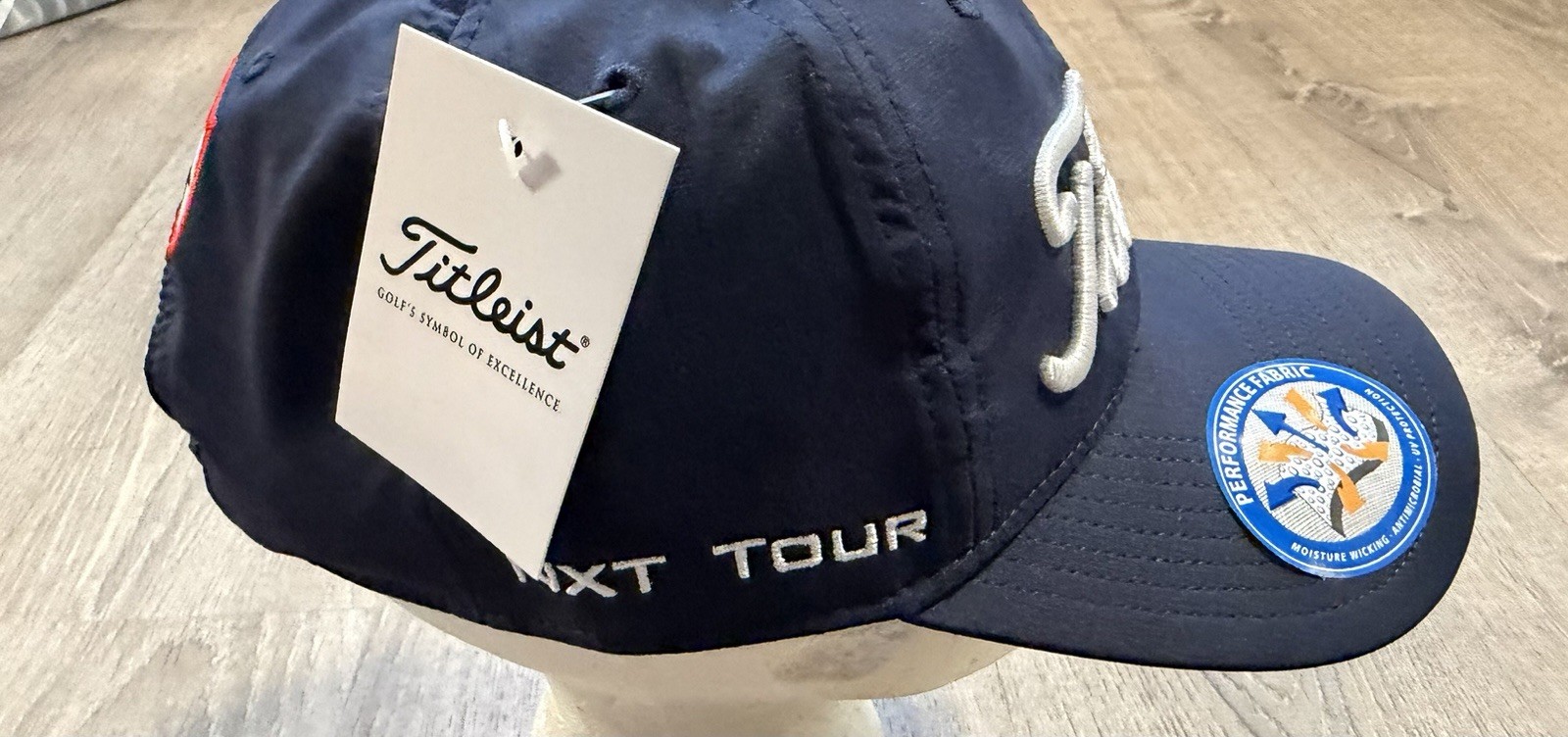 Titleist NXT Tour Adjustable Strap Golf Hat Script NOS Navy Blue NWT