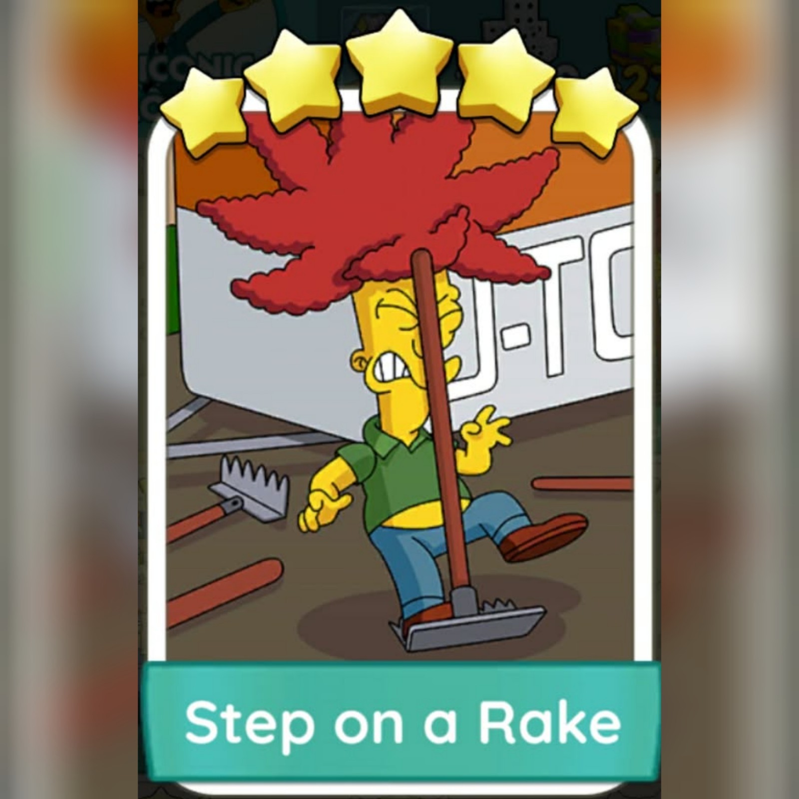 1x Step On The Rake  ⭐⭐⭐⭐⭐ Set 21 :- Mono_Poly_Go Stickers :- Best Service