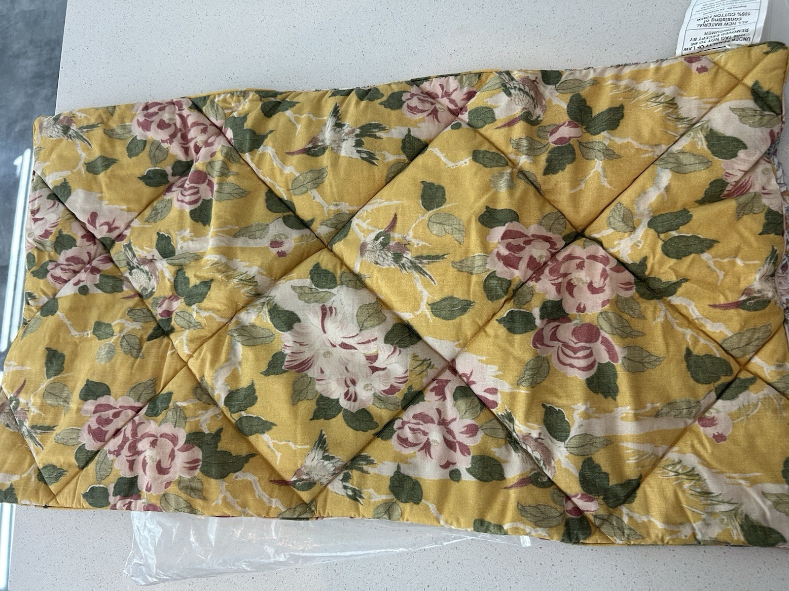 POTTERY BARN Soleil Reversible Percale Pillow Sham King NWOT