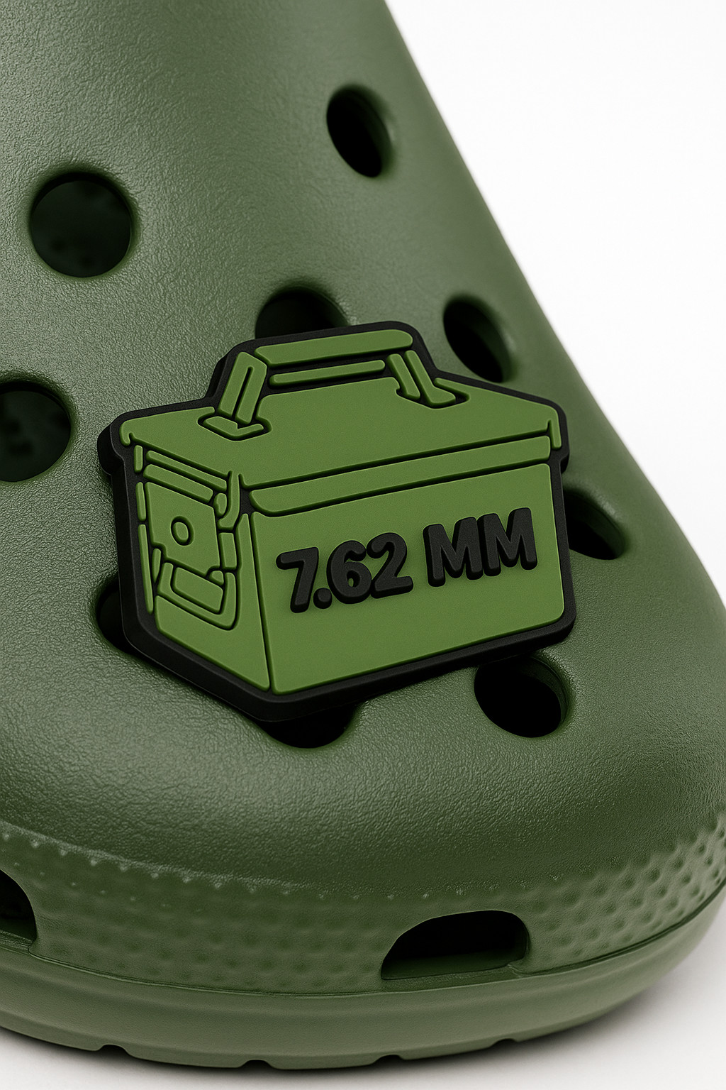 7.62 Ammo Can Croc Charm– Tactical Toe Accessory for Operators and Range Gods