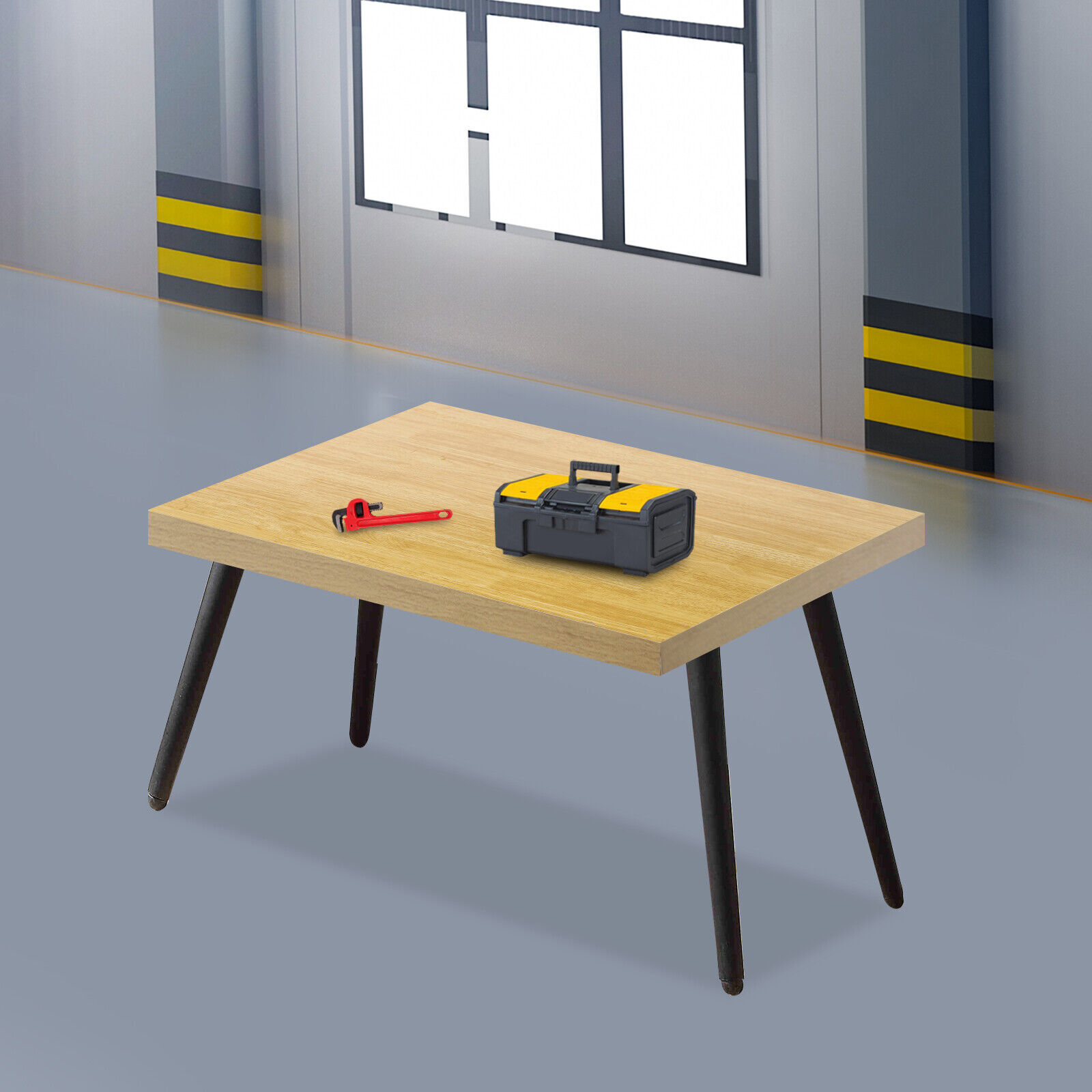 Plywood Rectangular Tabletop 75 × 60 × 3.5 cm Wood Color 35mm