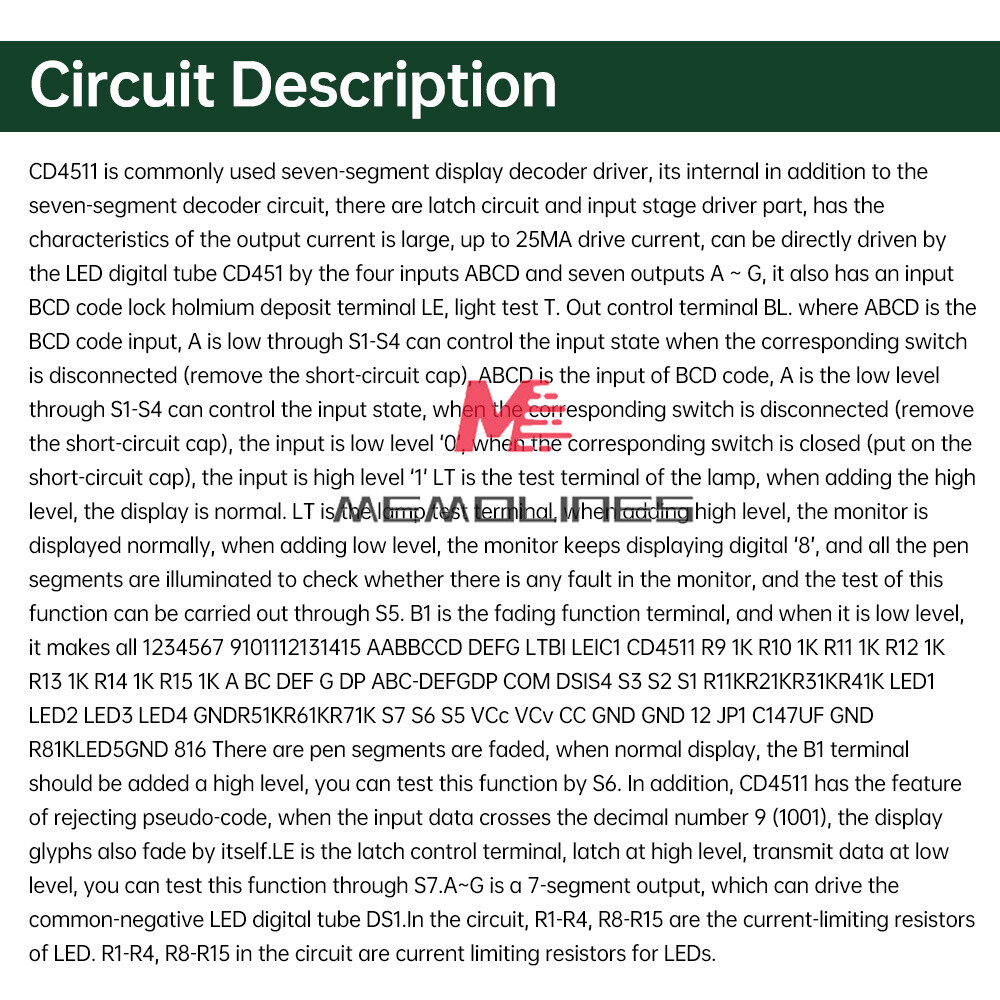 DC 5V DIY LED Decoding Display Electronic Parts DIY PCB Soldering Practice Kit