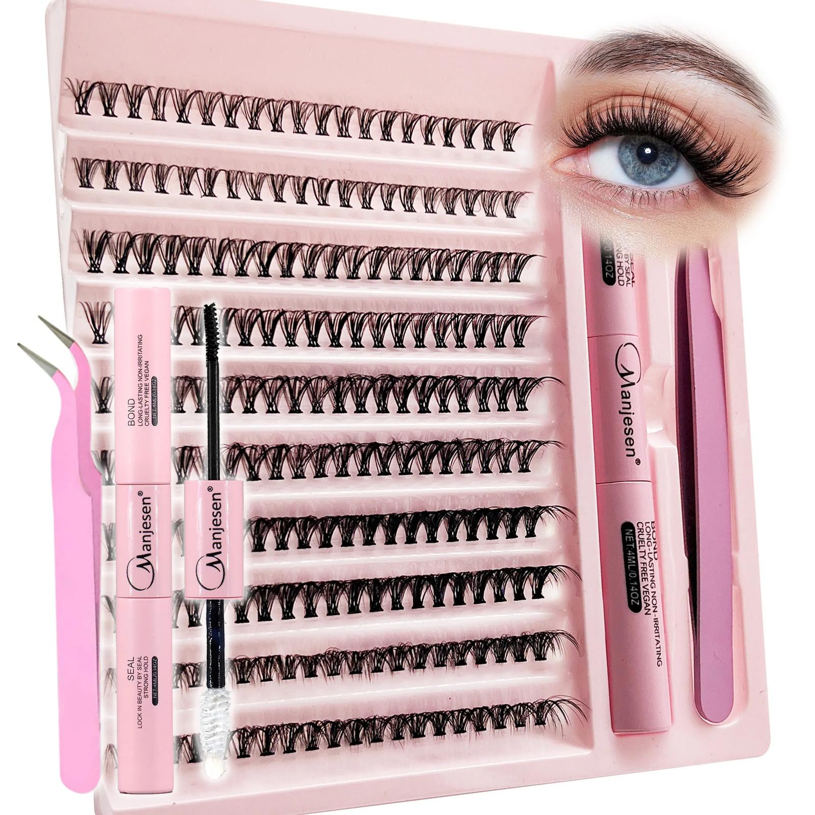 200 Piece Lash Bond & Seal Cluster DIY Eyelash Extension Kit