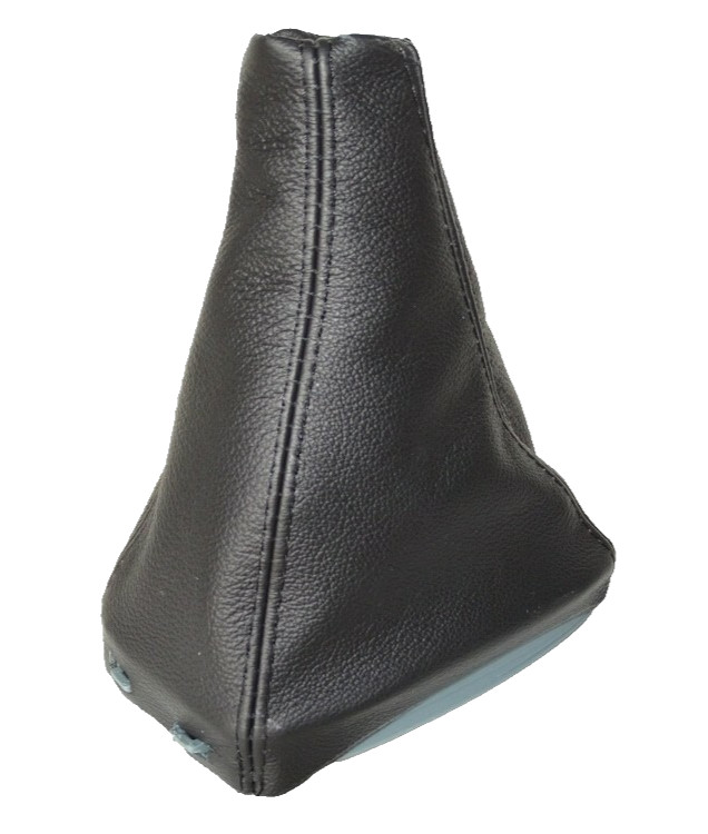 Black Leather Manual Gear Gaiter fits Saab 9-3 Saloon Estate 2003-2014
