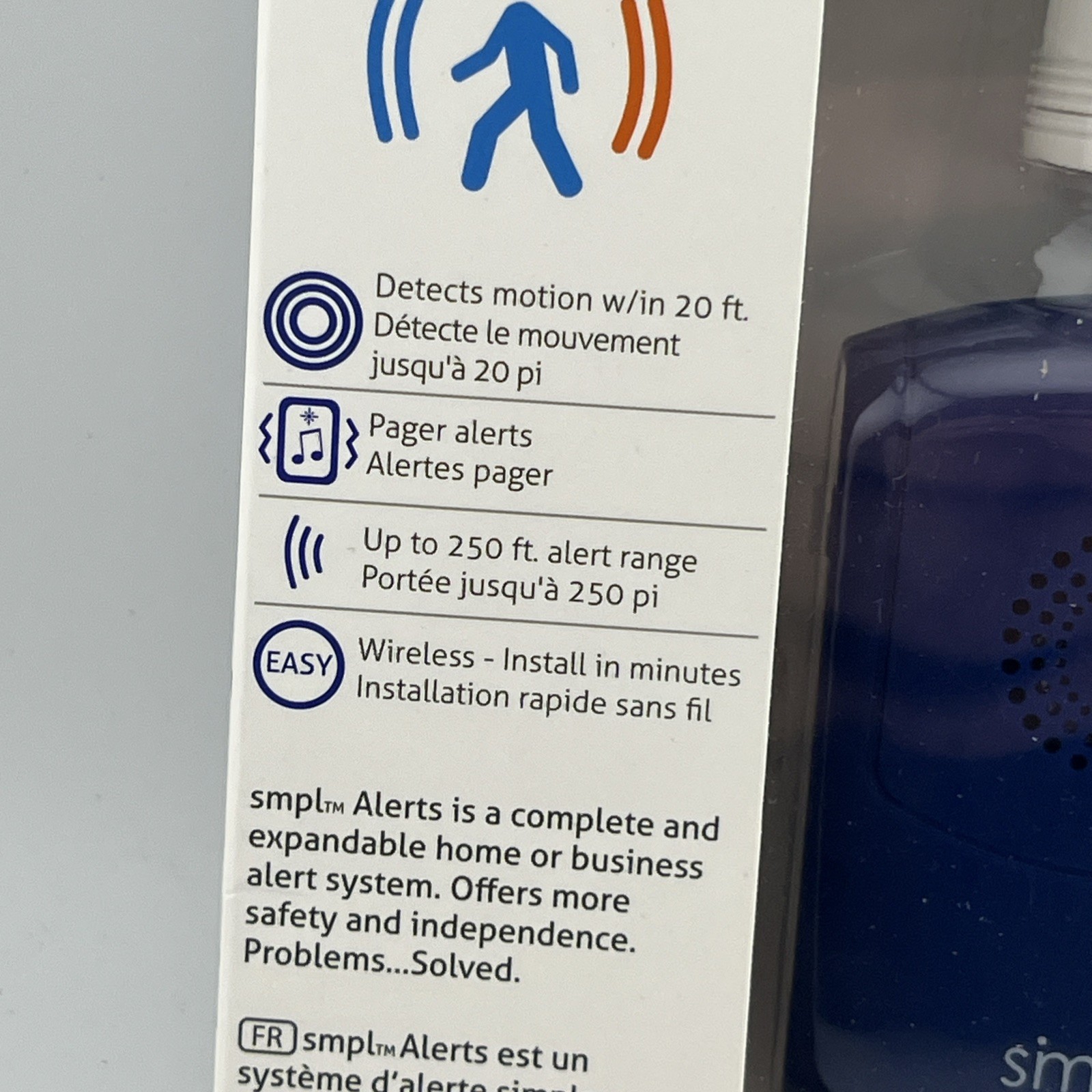 Smpl Wander Alert Motion Sensor And Alarm Technology Made Simple New Open Box