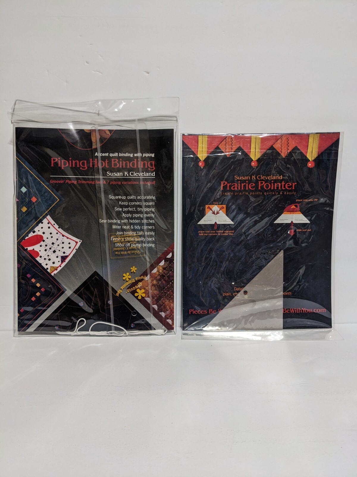 Piping Hot Binding & Prairie Pointer Pressing Tool For Quilting