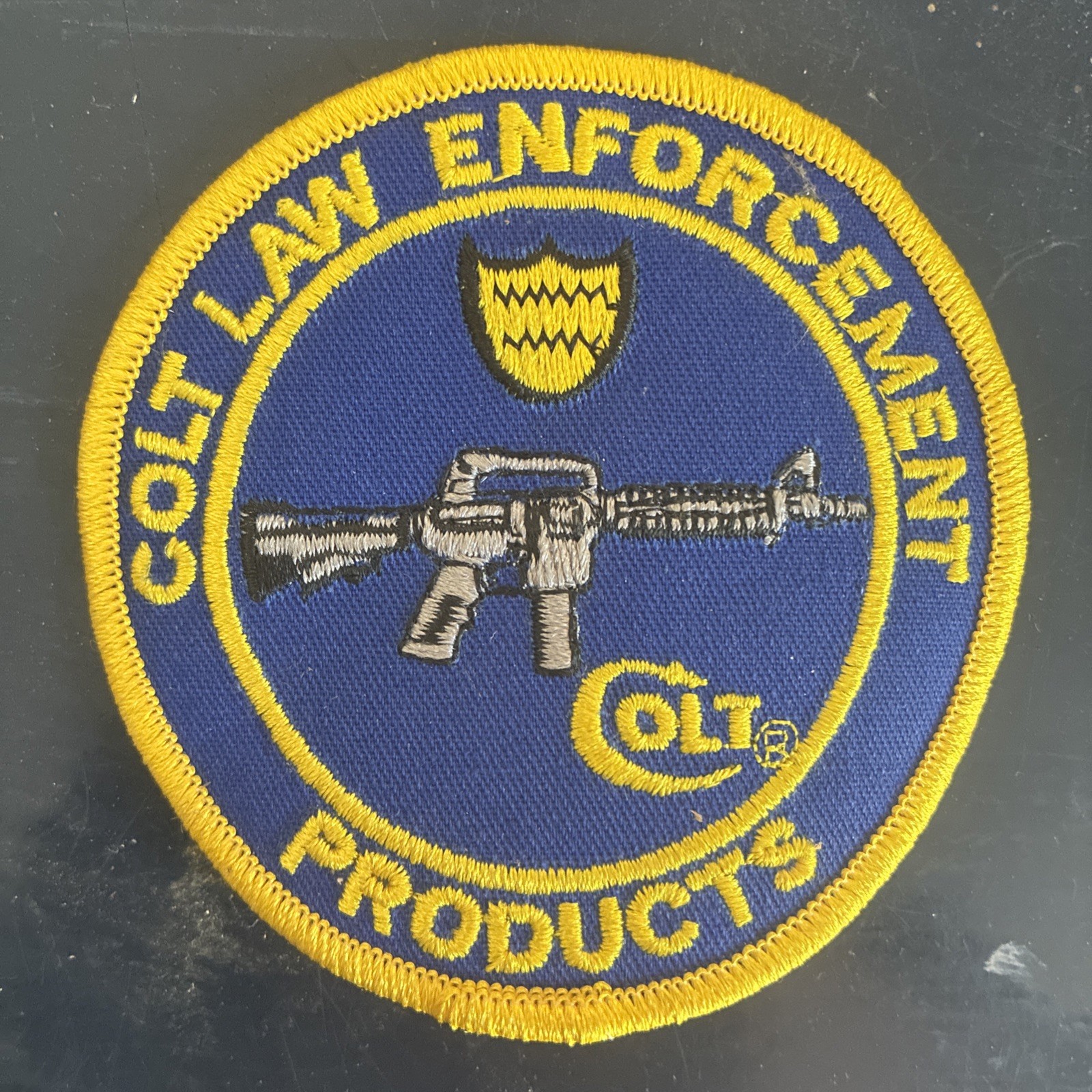 COLT LAW ENFORCEMENT PRODUCTS CLOTH PATCH 3 INCH. FREE SHIPPING. AR Type Rifle