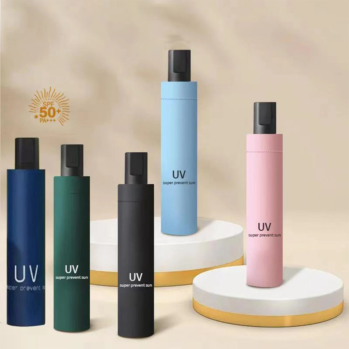 Extra Large Umbrella with 8-Rib Design & Double-Sided UV Protection - High Quali