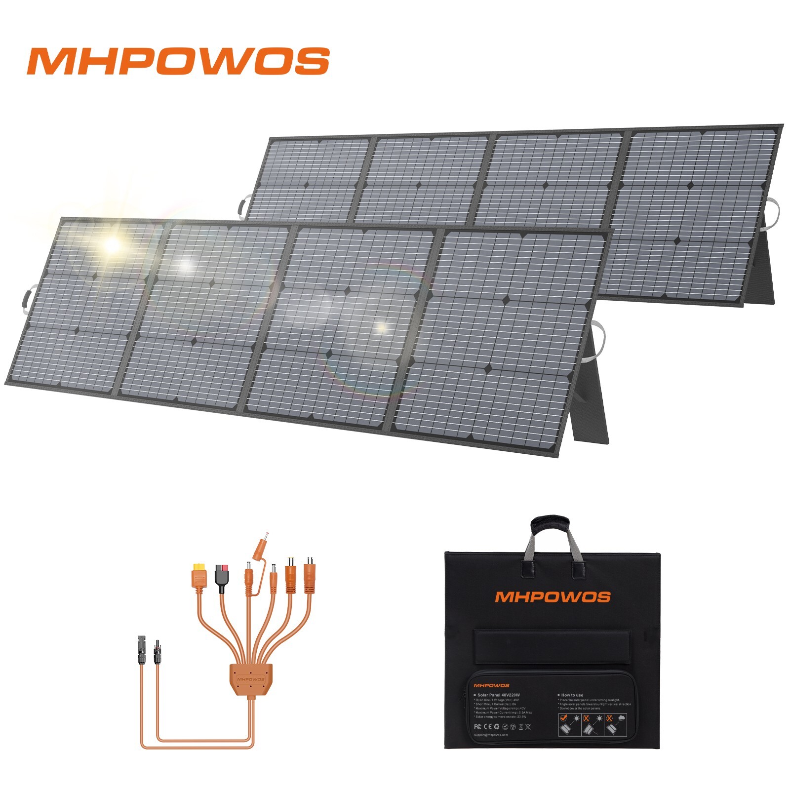220W Solar Panel 110W for jackery Explorer 1000 2000 v2 HomePower 3600plus power