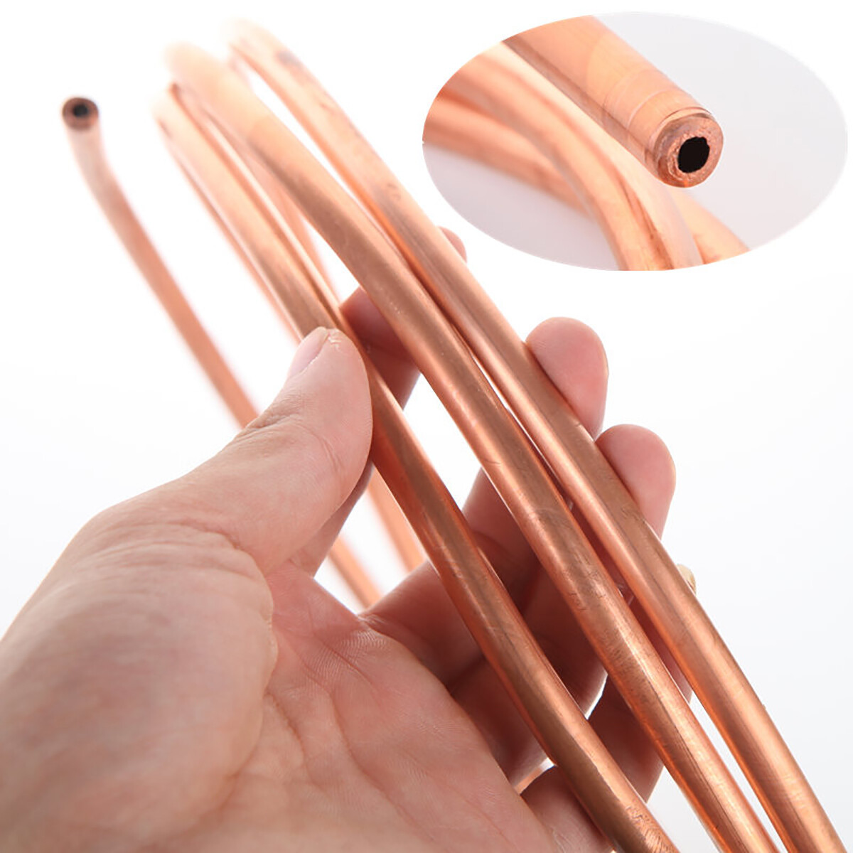 OD 2~19mm Soft Copper Tube Coil Pancake Pipe Air Conditioning Refrigeration Pipe