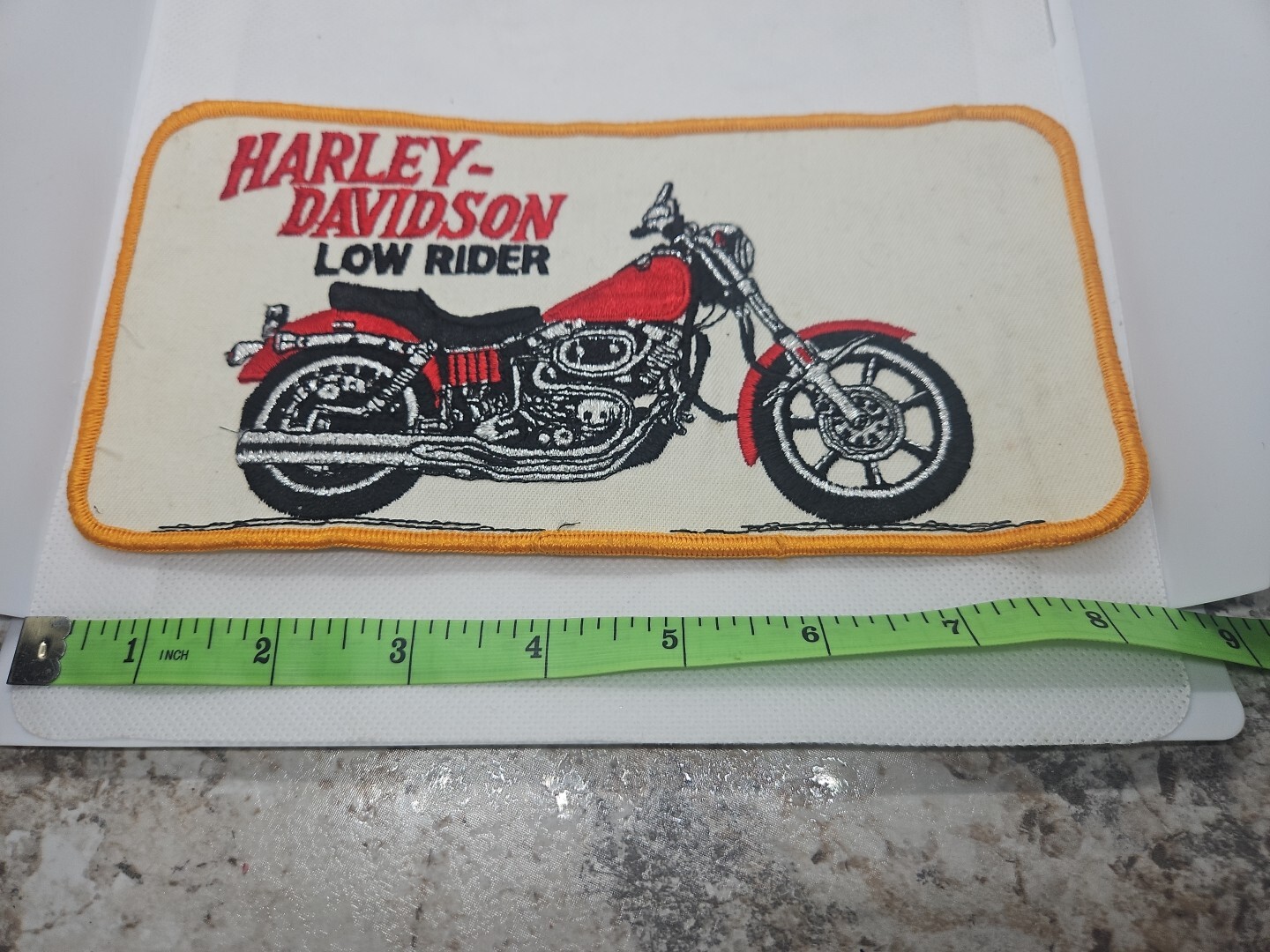 8-1/4 x 4 inch Harley Davidson Low Rider Patch