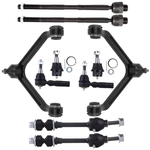 10PCS Suspension Kit - Front Control Arm Ball Joint Tie Rod End Sway Bar End