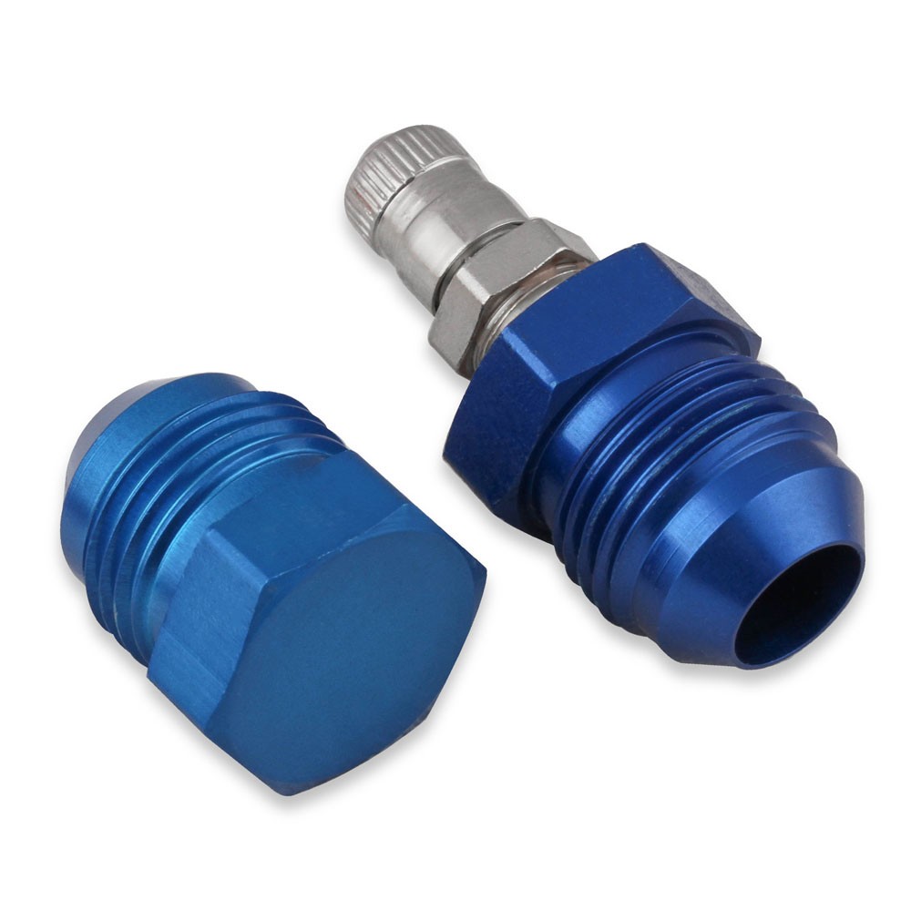 Earl's Performance Hose Pressure Tester Adapter Kit D016-8ERL; -08AN Blue Alum