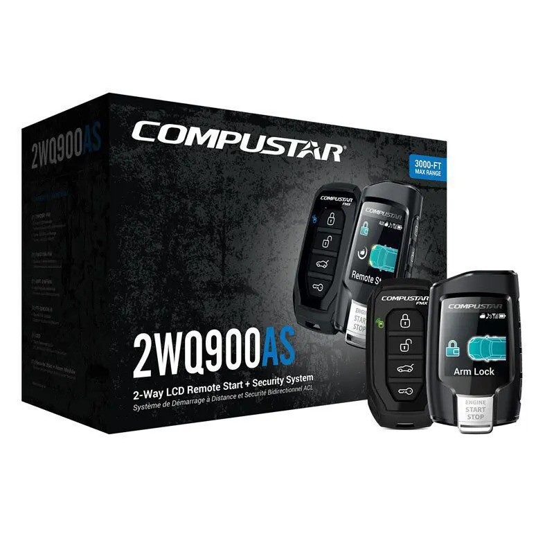 Compustar CS2WQ900-AS Security + All-in-One 2-Way Remote Start + Alarm Bundle