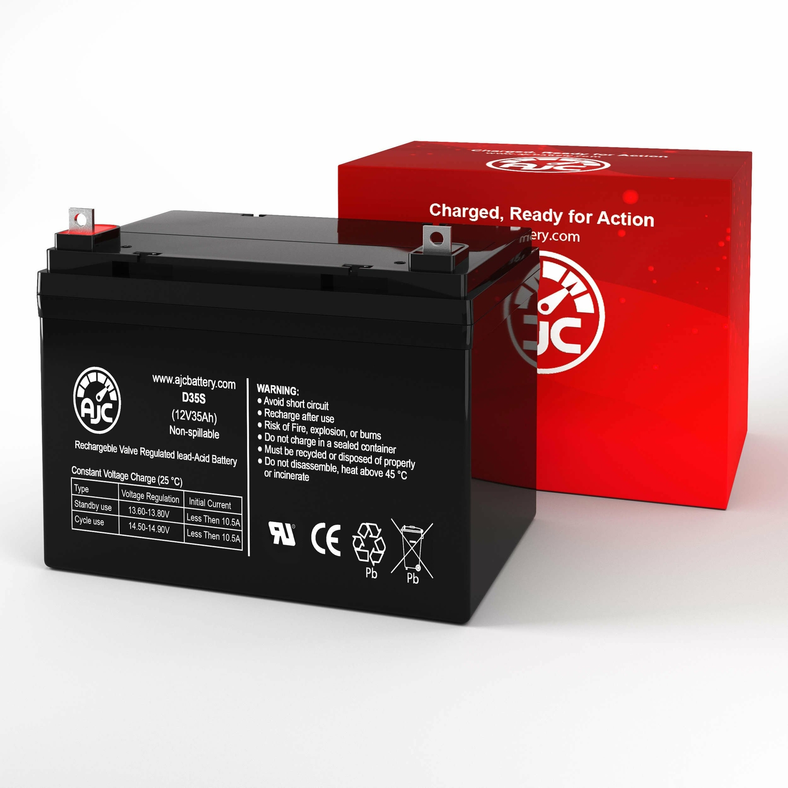 Interstate DCS-33 12V 35Ah UPS Replacement Battery
