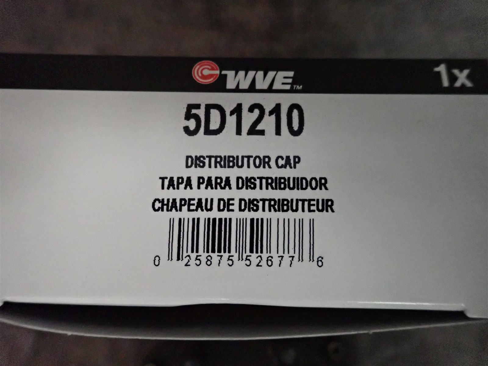 NEW WVE 5D1210 Distributor Cap (G218)