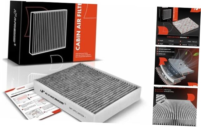 Cabin Air Filter with Activated Carbon Compatible with BMW 320i, 320i xDrive,