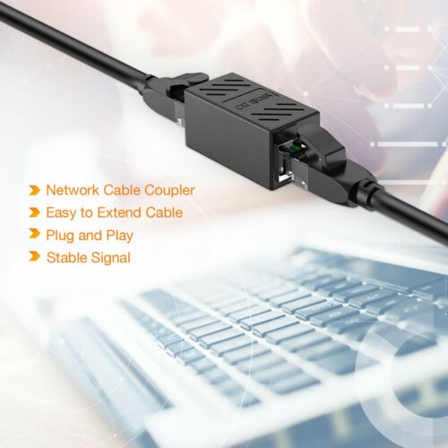 5PCS RJ45 Inline Coupler Cat7 Cat6 Cat5e Cat5 Ethernet LAN Network Cable Adapter