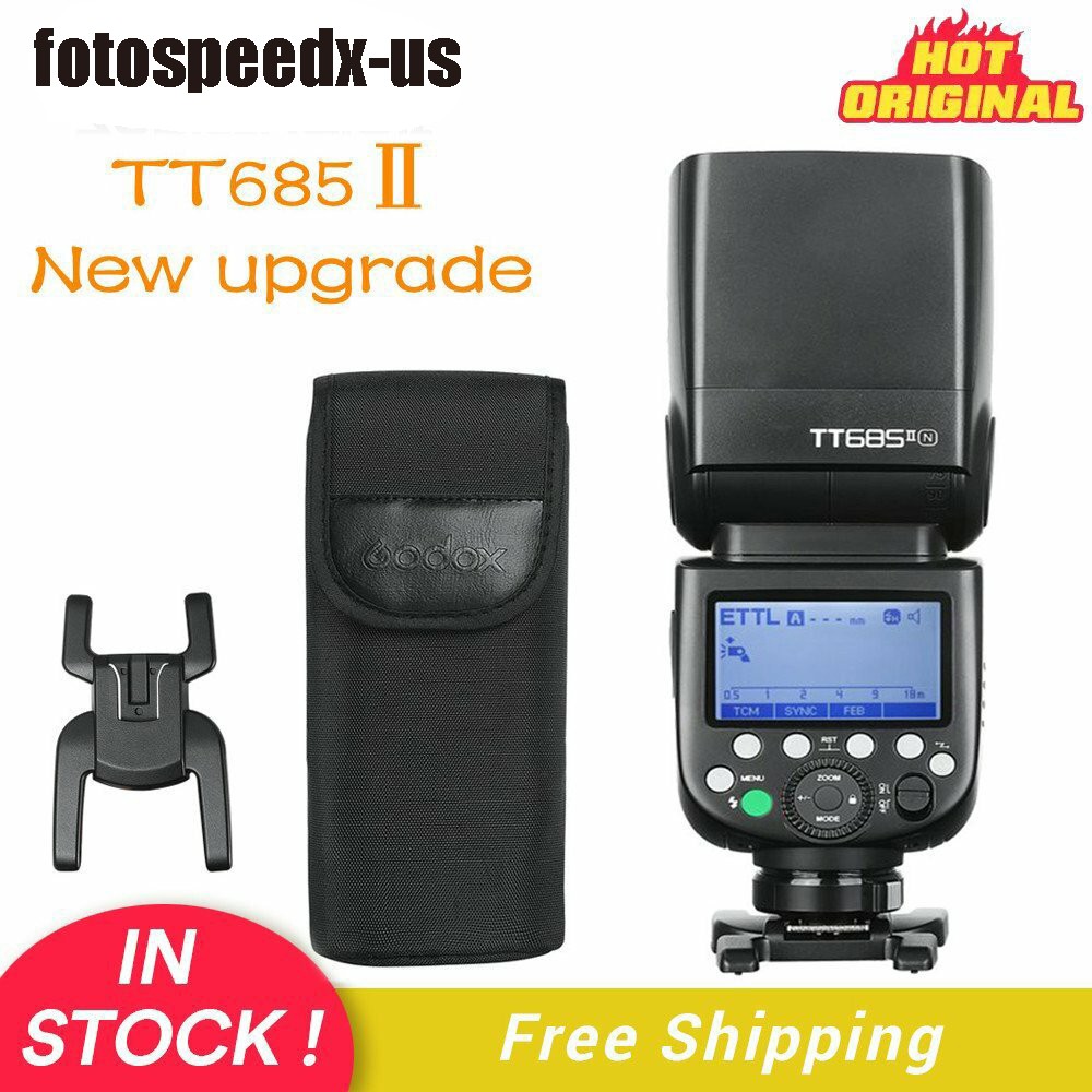 US Godox TT685II-N New Upgrade 2.4G TTL HSS 1/8000s Speedlite Flash For Nikon
