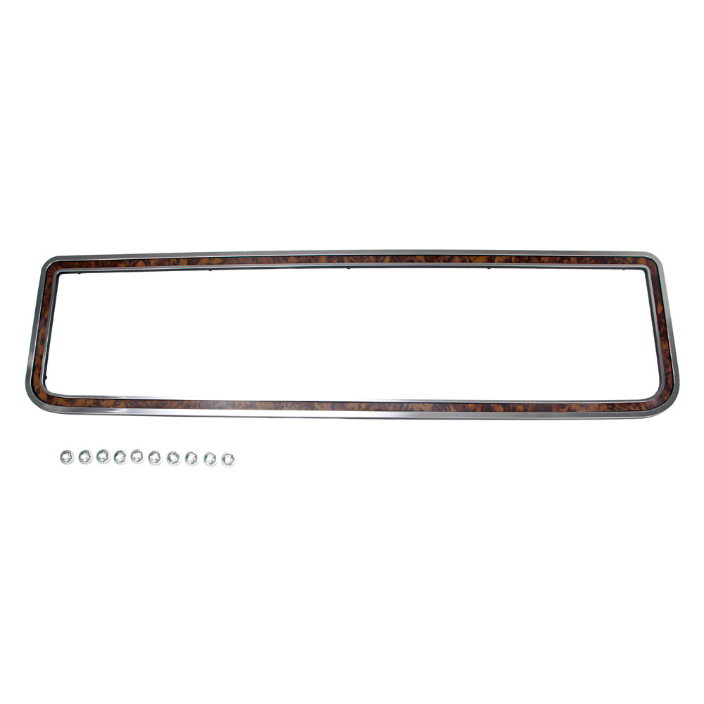 Glove Box Door Dash Trim Woodgrain With Chrome Surround Ford F-100 1973-1979
