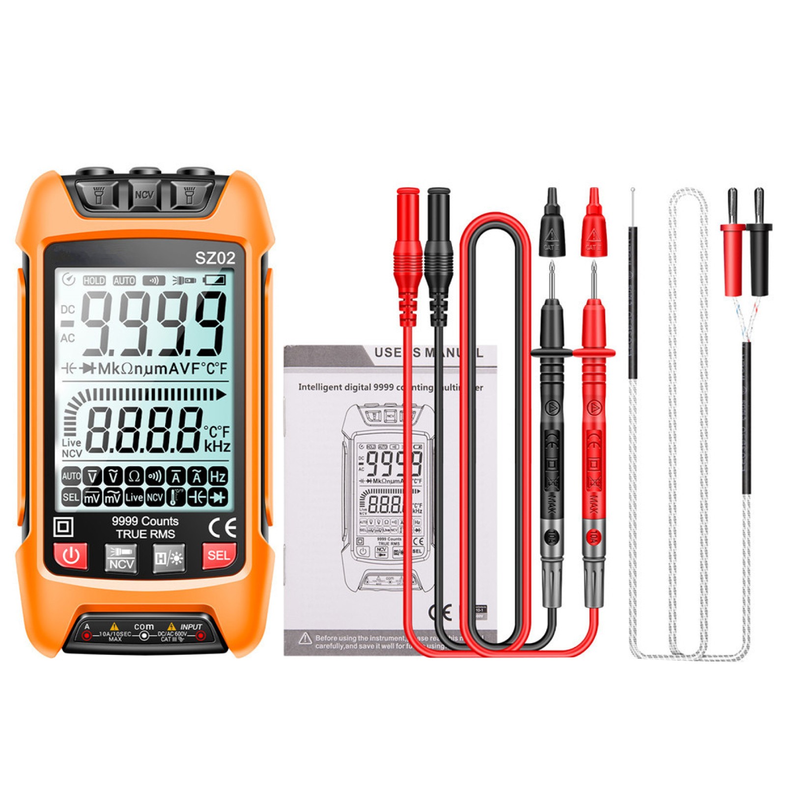 Digital Multimeter Transistor Smart Tester Auto Electrical Capacitance Meter ss