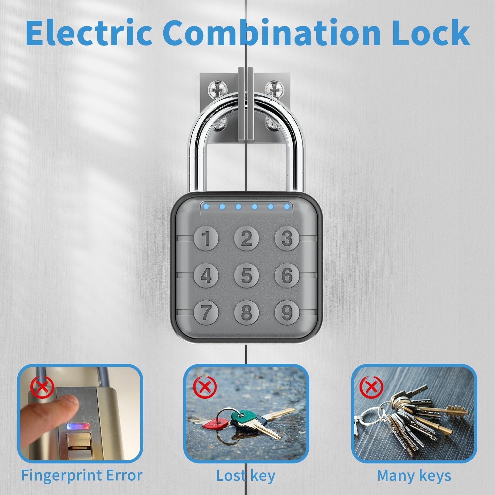 Combination Lock 2-Pack for Gym Locker, School, Travel - High Security