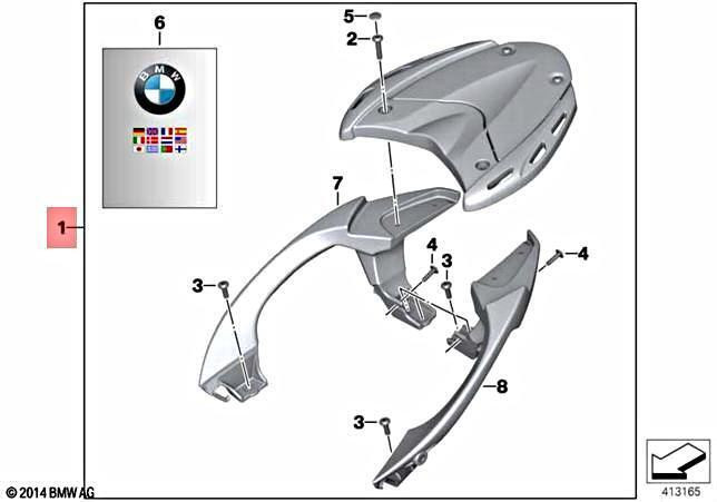 New Genuine BMW Luggage Racks - K1200S / K1300S K40 71607715137