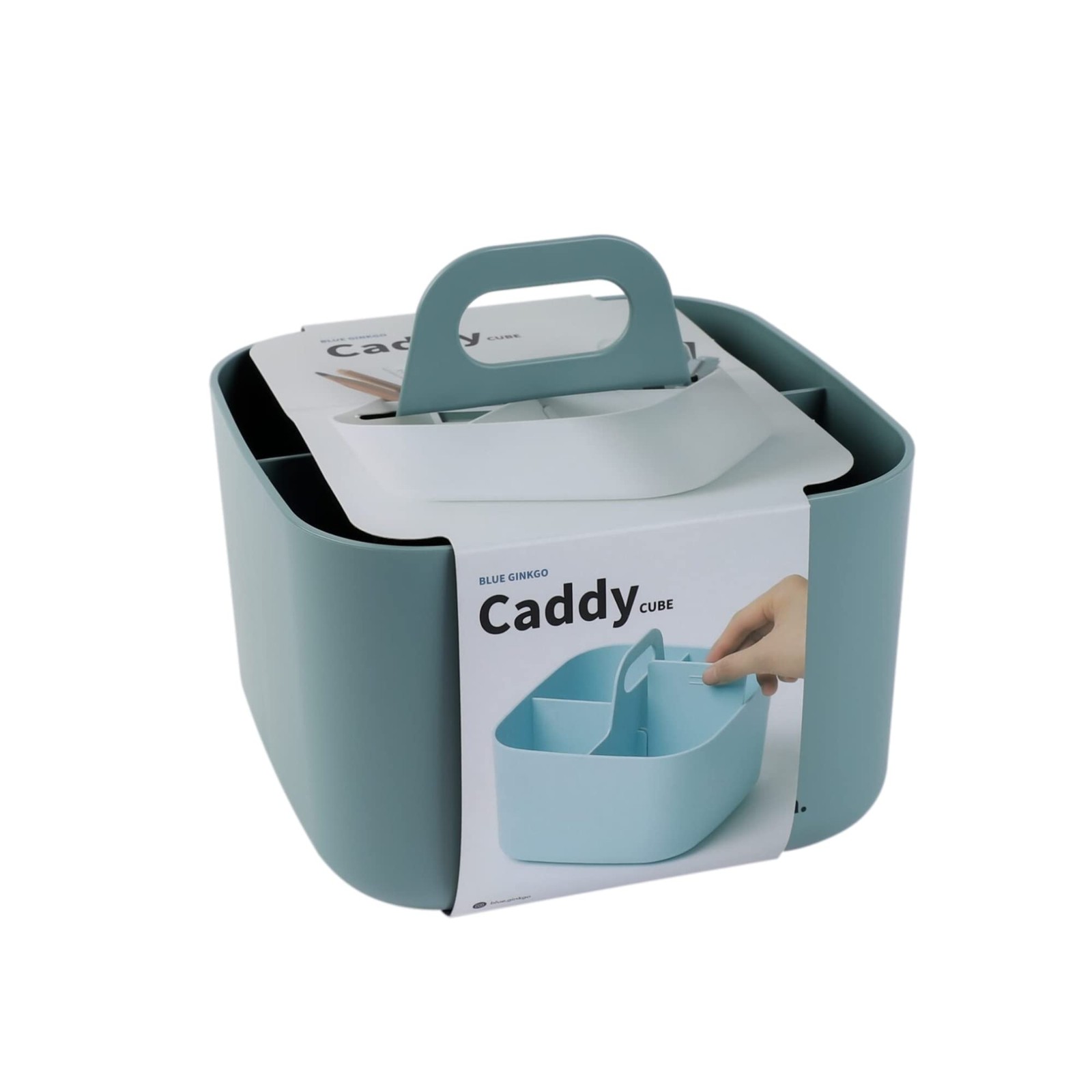 Small Stackable Organizer Caddy – Korean-Made Portable Tote for Bathroom, Off...