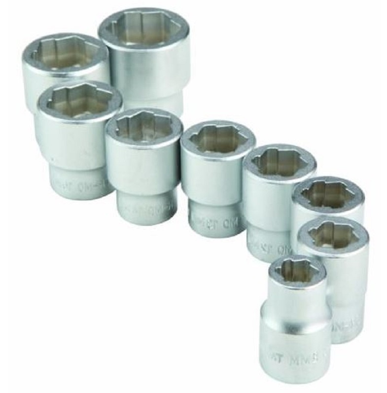 3/8 in. Drive Metric Bolt Extractor Socket Set, 9-Piece