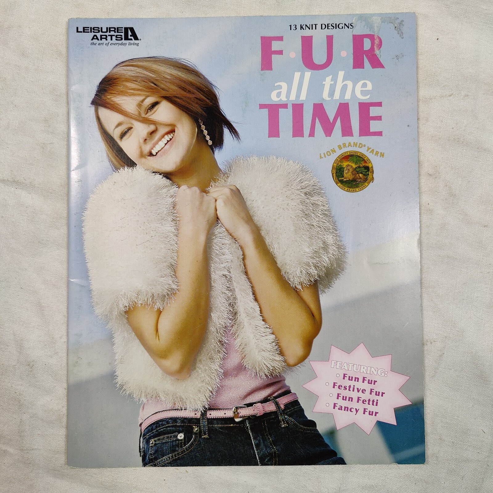2005 13 Fur Knit Designs Leisure Arts 3984 Yarn Knitting Crochet Patterns