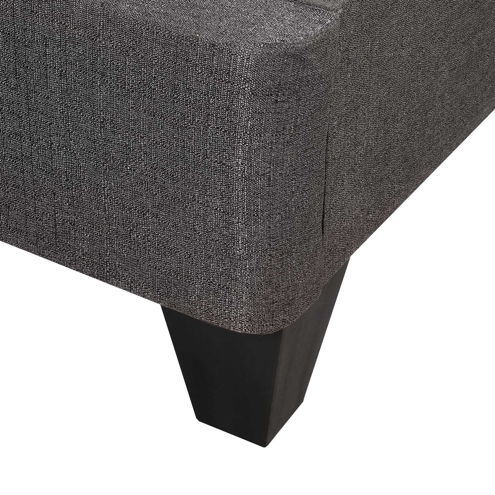 Contemporary 14 in. Platform Mattress Foundation, Queen Size Upholstered Bed