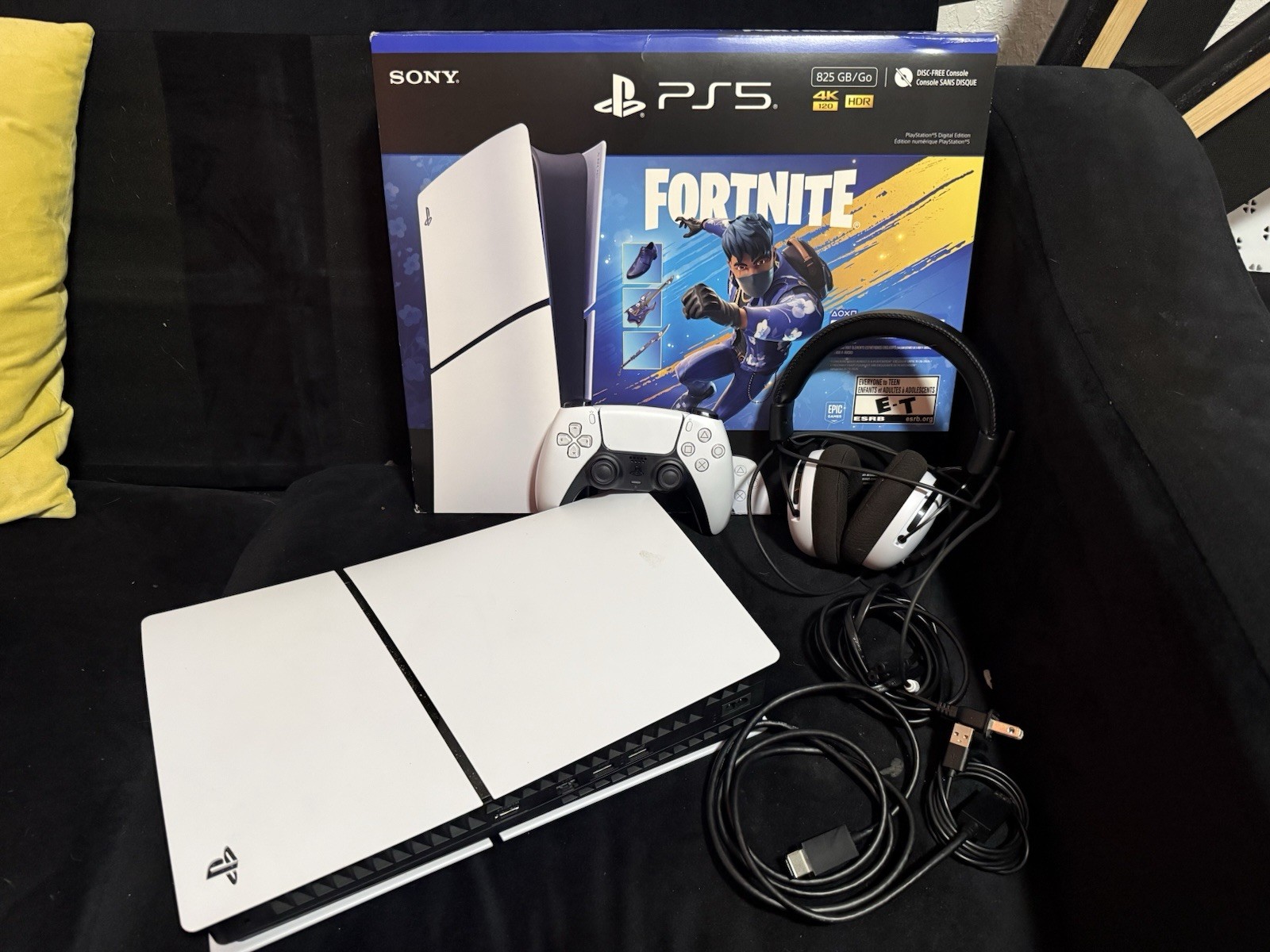 Sony PlayStation 5 Digital Edition Fortnite Bundle Console Controller Headset