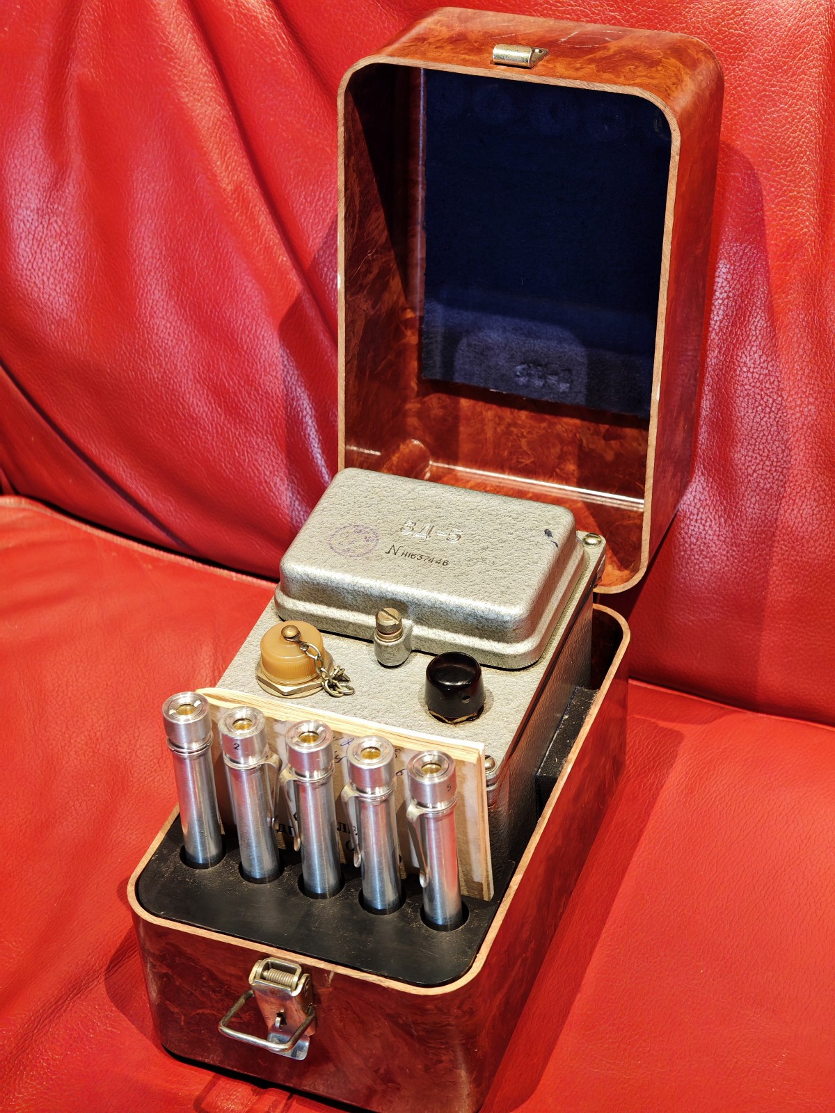 Vintage Soviet DP-24 Radiation Dosimeter Kit-Fully Functional-ZD-5 & 5x DKP-50-A