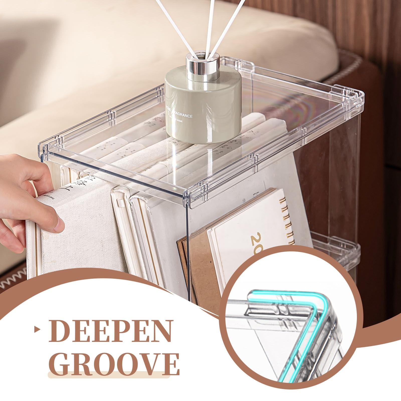 Bag & Purse Organizer for Closet3 Pack Stackable Plastic Handbags Storgae She...