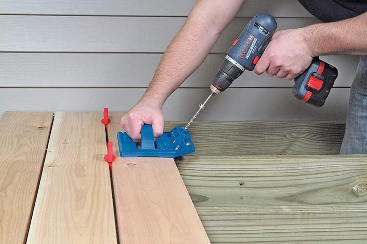 Deck Board Jig 12 Pcs Deck Spacer 1/4" Red Deck Jig Spacer Rings