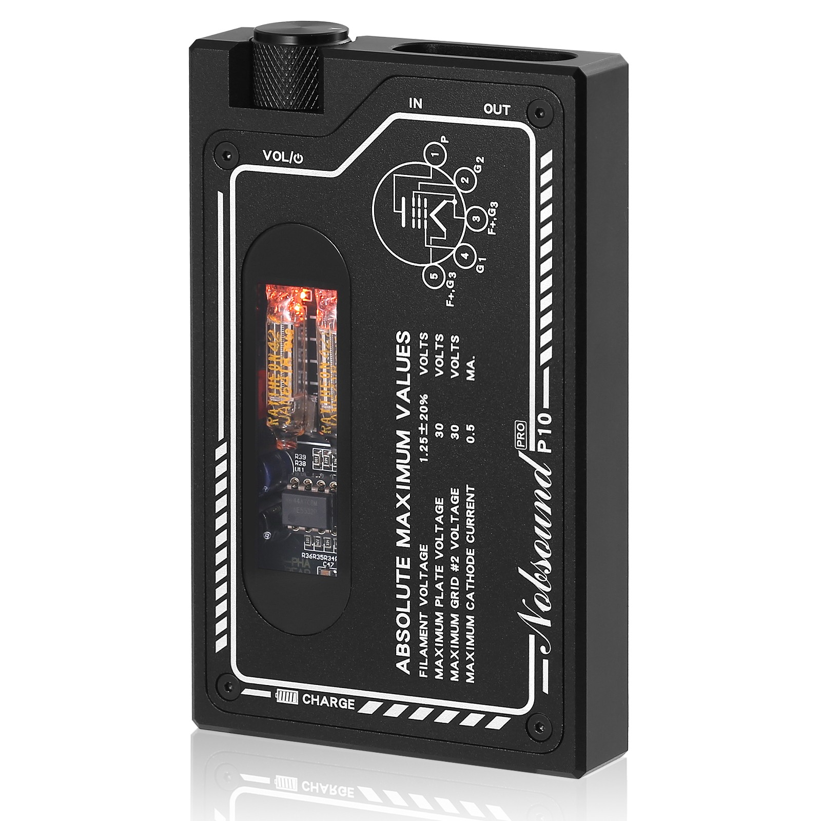 Portable Headphone Amplifier Mini HiFi Audio JAN6418 Tube Stereo Earphone Amp