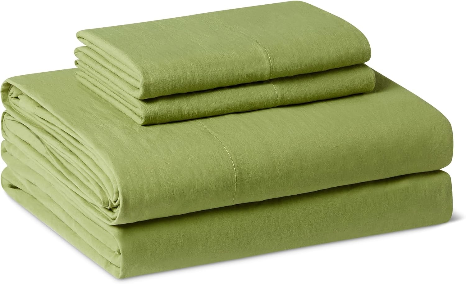 Brushed Microfiber Sheet Set Extra Soft W/ Natural Texture Breathable Elastic