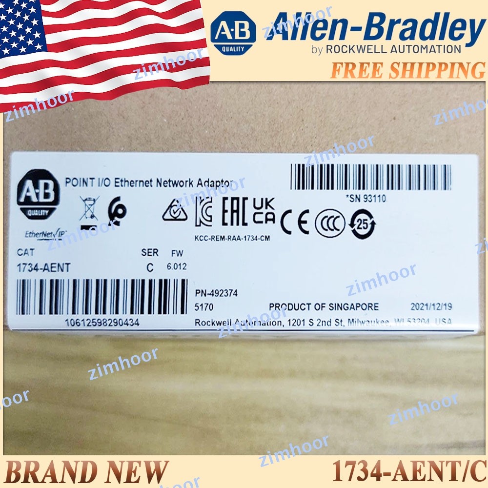 New in Box AB 1734-AENT/C POINT I/O Ethernet Network Adaptor US Stock Free Ship